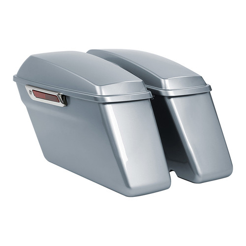 BARRACUDA SILVER /HARD SADDLEBAGS (REGULAR) FOR TOURING 14UP