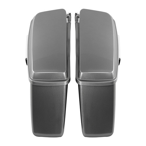 BILLET SILVER/VIVID BLACK HARD SADDLEBAGS (REGULAR) FOR 14UP