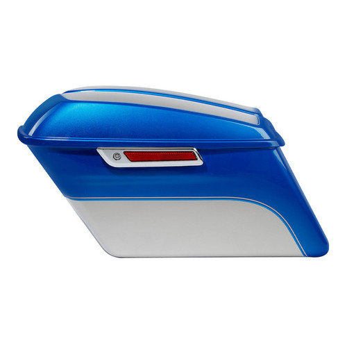 ELECTRIC BLUE / SILVER FORTUNE /HARD SADDLEBAGS (REGULAR)