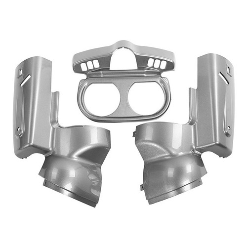 HR3 Billet Silver / Vivid Black 2017RGU Instrument Housing 2020 ROAD GLIDE LIMITED FLTRK