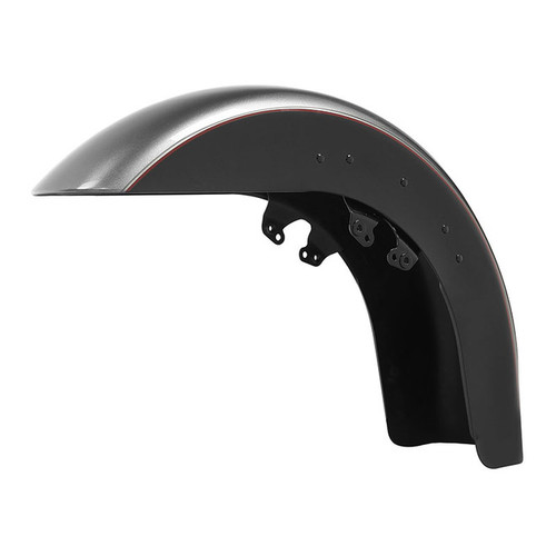 BILLET SILVER/VIVID BLACK / FRONT FENDER FOR TOURING 14-UP