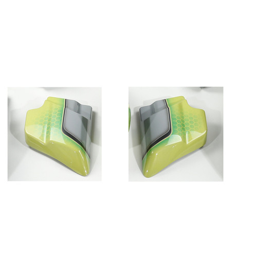 APPLE GREEN / WHITE GRAY / SIDE COVERS FOR TOURING 09UP/ 1PR
