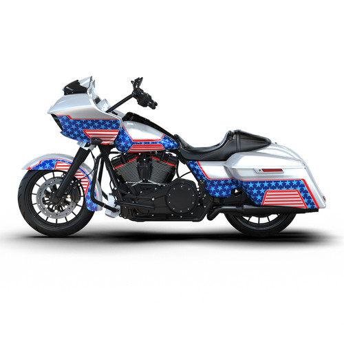 PATRIOTIC RED WHITE AND BLUE CUSTOM BODYKIT RG SPECIA 15-UP