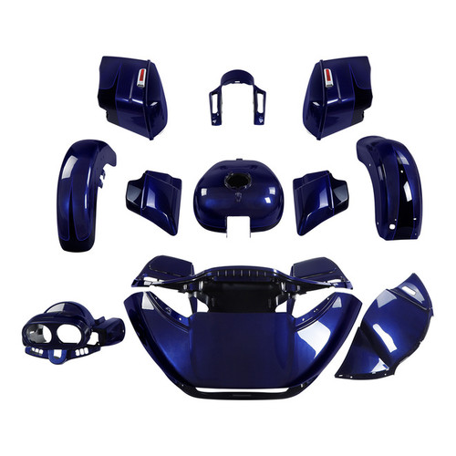 HR3 Zephyr Blue / Black Sunglo Complete Body Fairing Kit For Harley Road Glide Special FLTRXS 15-23