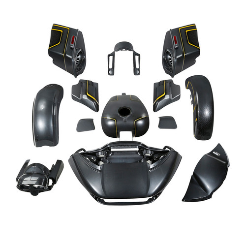 GOLD /BLACK GEOMETRIC SHAPE FADE CUS BODYKIT CVO ROAD GLIDE