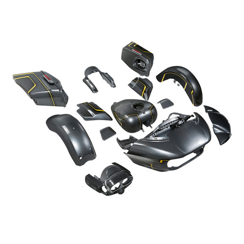 GOLD /BLACK GEOMETRIC SHAPE FADE CUS BODYKIT CVO ROAD GLIDE