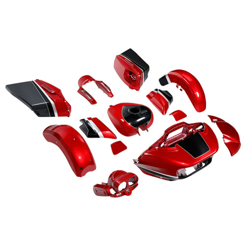 WICKED RED/BLACK TEMPEST CUSTOM BODYKIT FOR CVO RG 15-UP