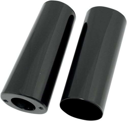 Drag Specialties Fork Slider Covers - Extended +2" (8.5") - Gloss Black - Smooth