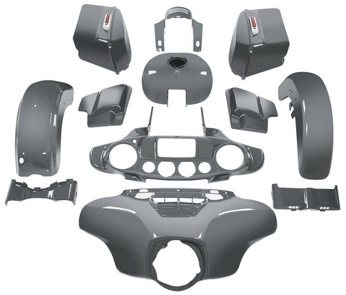 HR3 Gunship Gray Complete Body Fairing Kit For Harley Street Glide FLHX 14-23