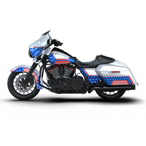 PATRIOTIC RED WHITE AND BLUE CUSTOM BODYKIT FOR SG 14-UP