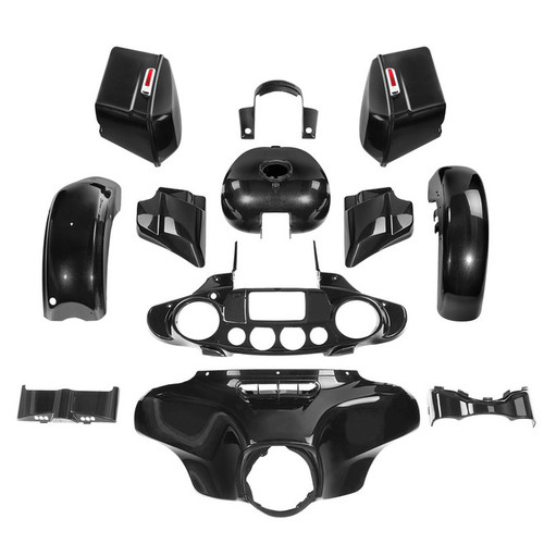 HR3 Black Tempest Complete Body Fairing Kit For Harley Street Glide FLHX 14-23