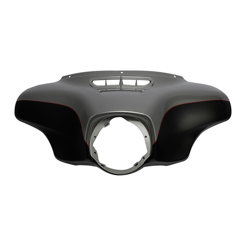 BILLET SILVER/VIVID BLACK W/ BURGUNDY LINE OUTER FAIRING