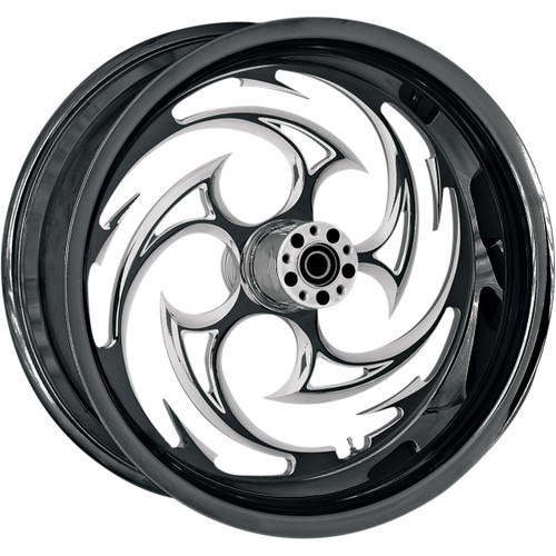 RC Components #18350-9974-85E - Savage Eclipse Rear Wheel - Single Disc/No ABS - Black - 18"x3.50" - '02-'07 FLT