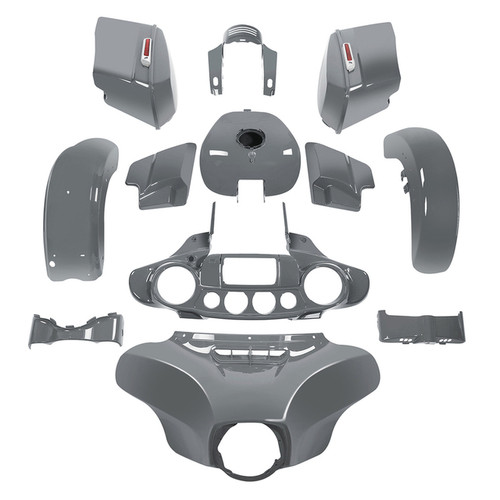 HR3 Gunship Gray Complete Body Fairing Kit For Harley Street Glide Special FLHXS 14-23