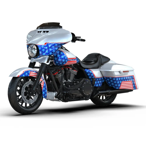 PATRIOTIC RED WHITE AND BLUE CUSTOM BODYKIT SG SPECIAL 14-UP