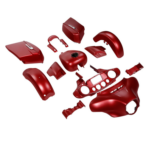 HR3 Wicked Red Denim Complete Body Fairing Kit For Harley Street Glide Special FLHXS 14-23