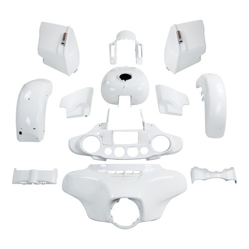HR3 Stone Washed White Pearl Street Glide Special Fairing Kit