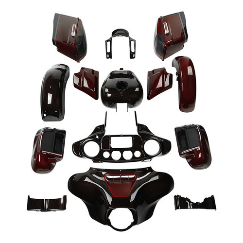 HR3 Black Forest & Wineberry Complete Body Fairing Kit For Harley CVO Street Glide FLHXSE 14-23