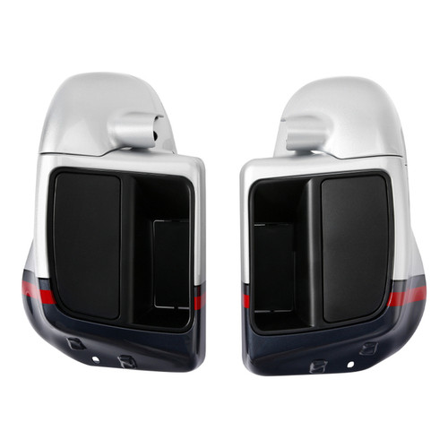 CHARRED STEEL/LIGHTNING SILVER LOWER FAIRING W/ SPEAKER PODS
