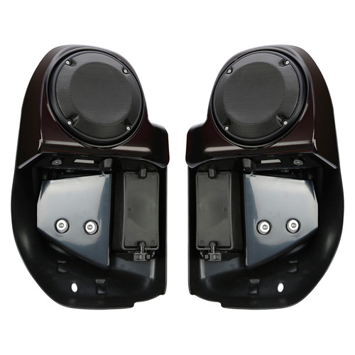 HR3 Black Forest Vented Lower Fairing Kit With 6.5" Speaker Pods For Harley Touring models 2014-2024