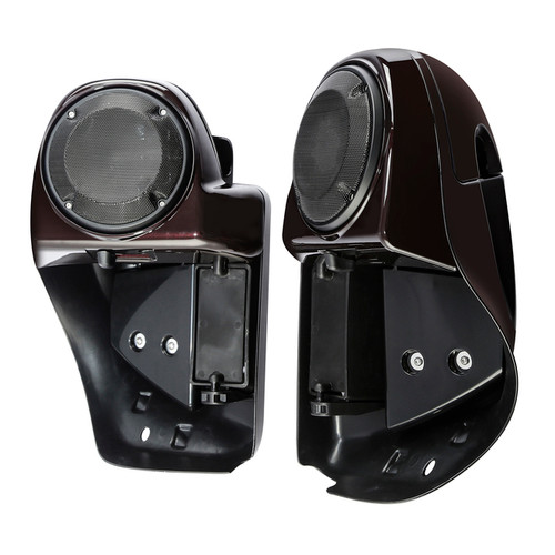 HR3 Black Forest Vented Lower Fairing Kit With 6.5" Speaker Pods For Harley Touring models 2014-2024