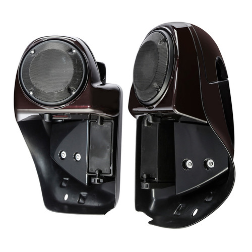 HR3 Black Forest Vented Lower Fairing Kit With 6.5" Speaker Pods For Harley Touring models 2014-2024