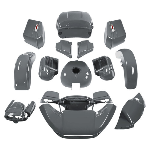 HR3 Gunship Gray Complete Body Fairing Kit For Harley Road Glide Limited FLTRK 15-23