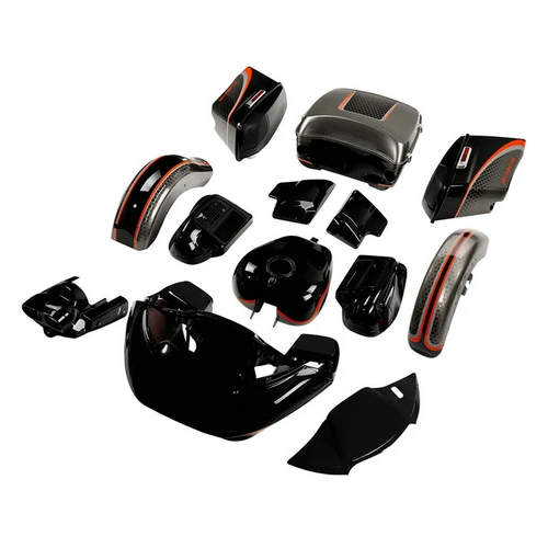 BLACK HONEYCOMB FADE CUSTOM CHROME CUSTOM BODYKIT 15UP ROAD