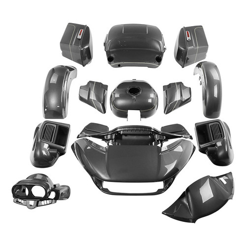 HR3 Industrial Gray Complete Body Fairing Kit For Harley Road Glide Limited FLTRK 15-23