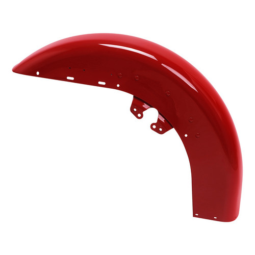 HR3 Billiard Red Motorcycle 18" Front Mudguard Fender (can be installed with lighting)For Harley Touring Electra Glide Ultra Limited Tri Glide 14-23