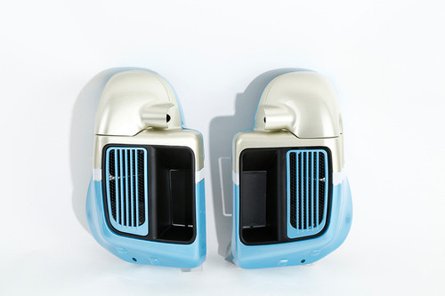 SKY BLUE / SAND GOLD VENTED LOWER FAIRING KIT 14UPTR