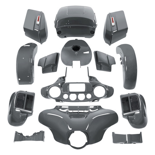 HR3 Gunship Gray Complete Body Fairing Kit For Harley Ultra Limited FLHTK 14-23