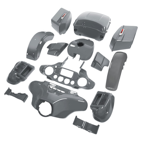 HR3 Gunship Gray Complete Body Fairing Kit For Harley Ultra Limited FLHTK 14-23