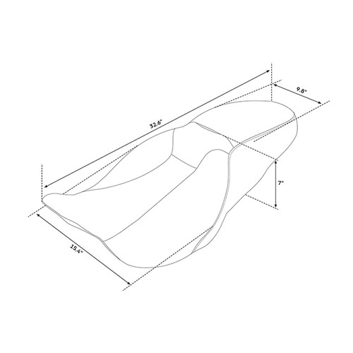 S03-17-GBO OCTOGON HIGHWAY ONE-PIECE SEAT 08-UP FL