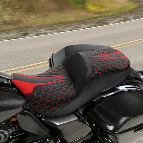 SC53-08-RD ONE-PIECE 2-UP SEAT 09-UP FL TOURING AND TRIKE.