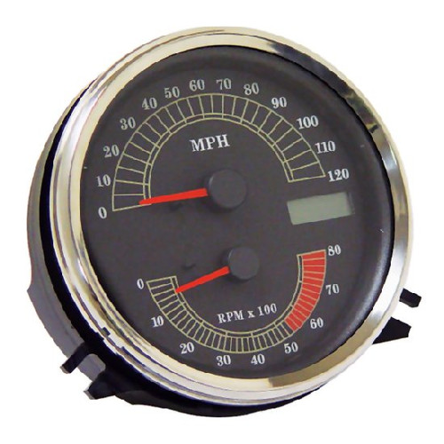 V-FACTOR ELECTRONIC SPEEDOMETER WITH TACHOMETER FOR BIG TWIN