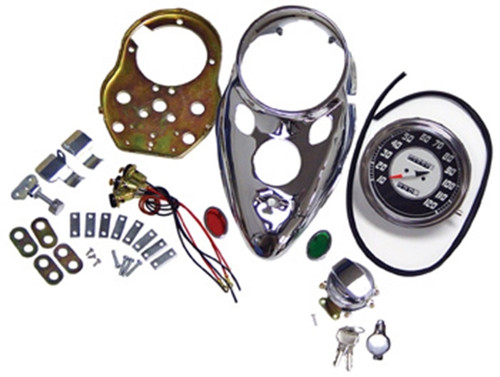 V-FACTOR INSTRUMENT PANEL COVER &amp; BASE KITS FOR FAT BOB GAS TANKS