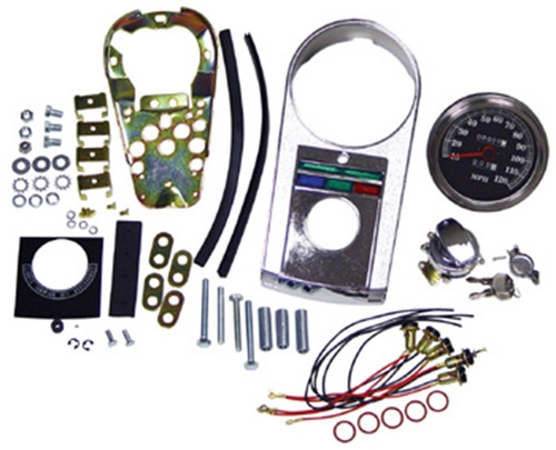 V-FACTOR INSTRUMENT PANEL COVER &amp; BASE KITS FOR FAT BOB GAS TANKS