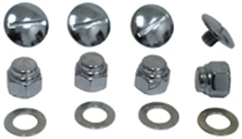 ROCKER SHAFT END PLUG &amp; NUT KIT FOR SHOVELHEAD &amp; SPORTSTER