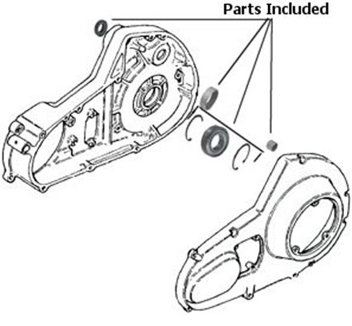 BEARING, BUSHING &amp; SEAL KITS FOR BIG TWIN PRIMARY