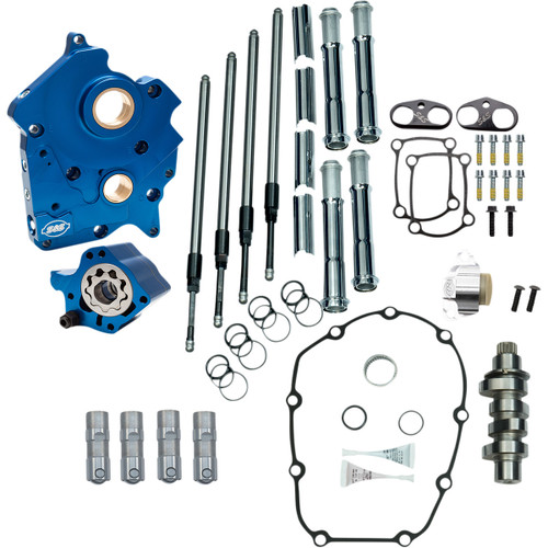 S&S Cycle #310-0999C - Cam Chest Kit - Water Cooled - Chain Drive - 465 Cam - Chrome Pushrod Tubes - M8