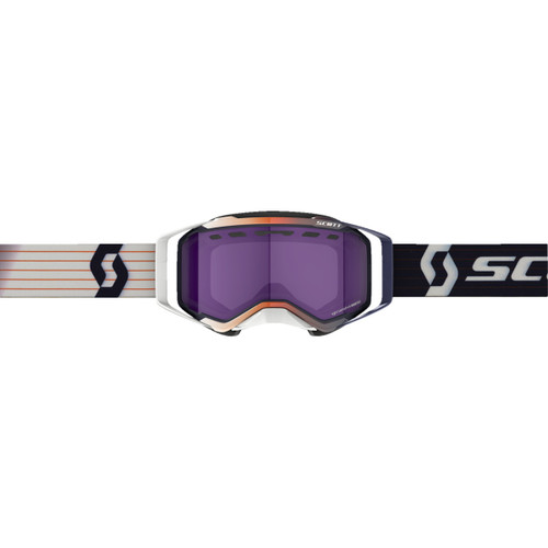 Scott #278603-1006307 - Prospect Snow Goggle - Blue/White - Dual Pane - Light Sensitive - Blue Chrome Lens