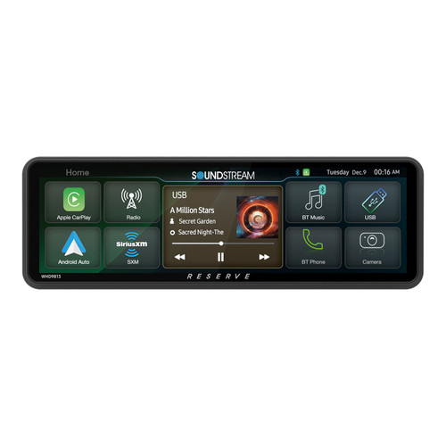Precision Power Plug-N-Play OE Fit WIRELESS Apple® CarPlay® & Android Auto® Headunit for 1998-2013 Road Glides, Street Glides, 5V Preouts, 7.7" High-Defintion QLCD Display, IPX5.