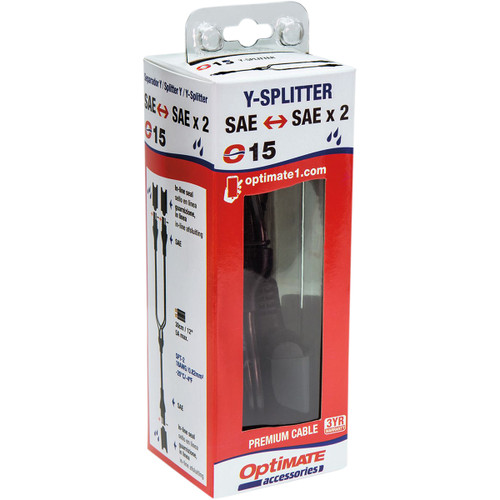 Tecmate #O-15 - Charger Cord - SAE Y-Splitter