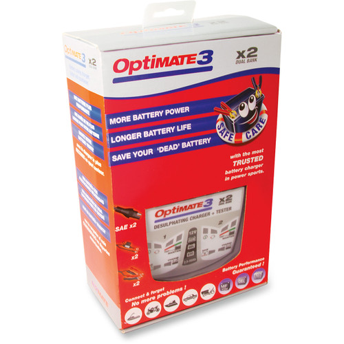 Tecmate #TM451 - Battery Charger/Maintainer - 2 Bank