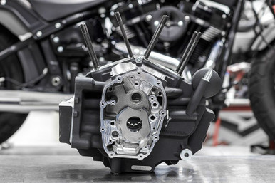 S&S Cycle #310-1341 - Crankcase, Assembly, 4-1/2" Bore, Stock Drive Bearing, Packaged, MB Code, WBlack, 2017-up M8 Touring