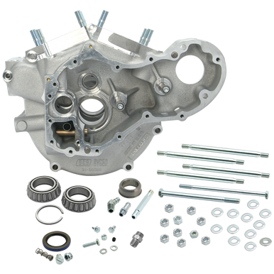 S&S Cycle #31-0013 - Crankcase, Assembly, 3-5/8" Bore, bt, 2B Generator, Packaged, Natural, 1965-'69