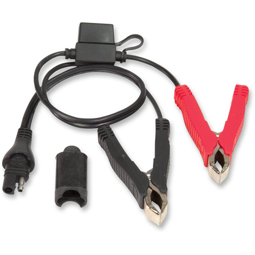 Tecmate #O-14 - Charger Cord - SAE to Fused Battery Clips
