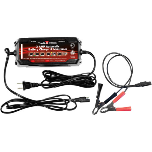 Yuasa #YUA3AMPCH - Battery Charger - 3 A - 12V