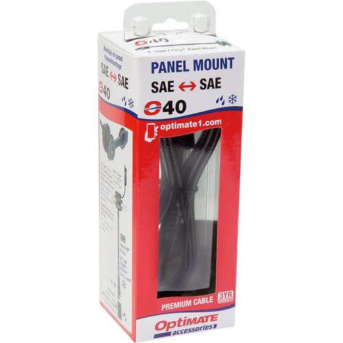 Tecmate #O-40 - Weatherproof SAE Thin Panel Mount Socket O-40 - Long
